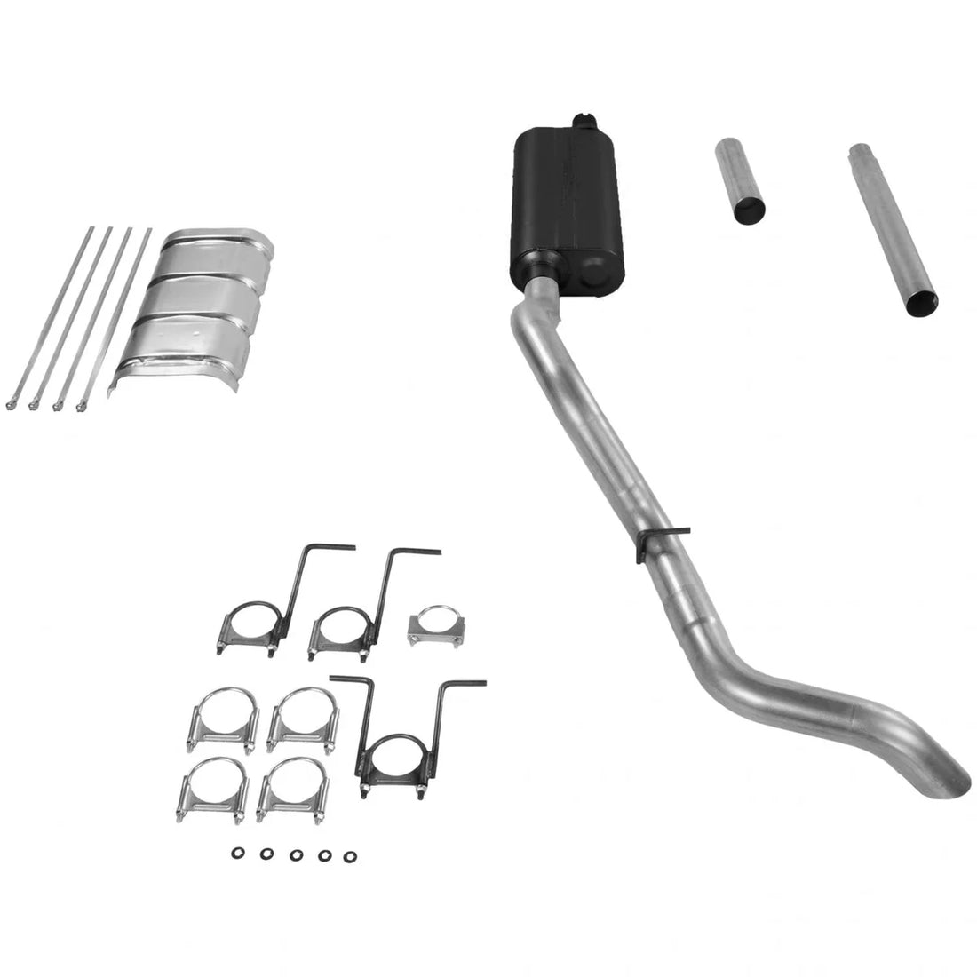Flowmaster Force II Cat-back Exhaust System fits 1987-1993 Ford F-250 / F-350 - Back View