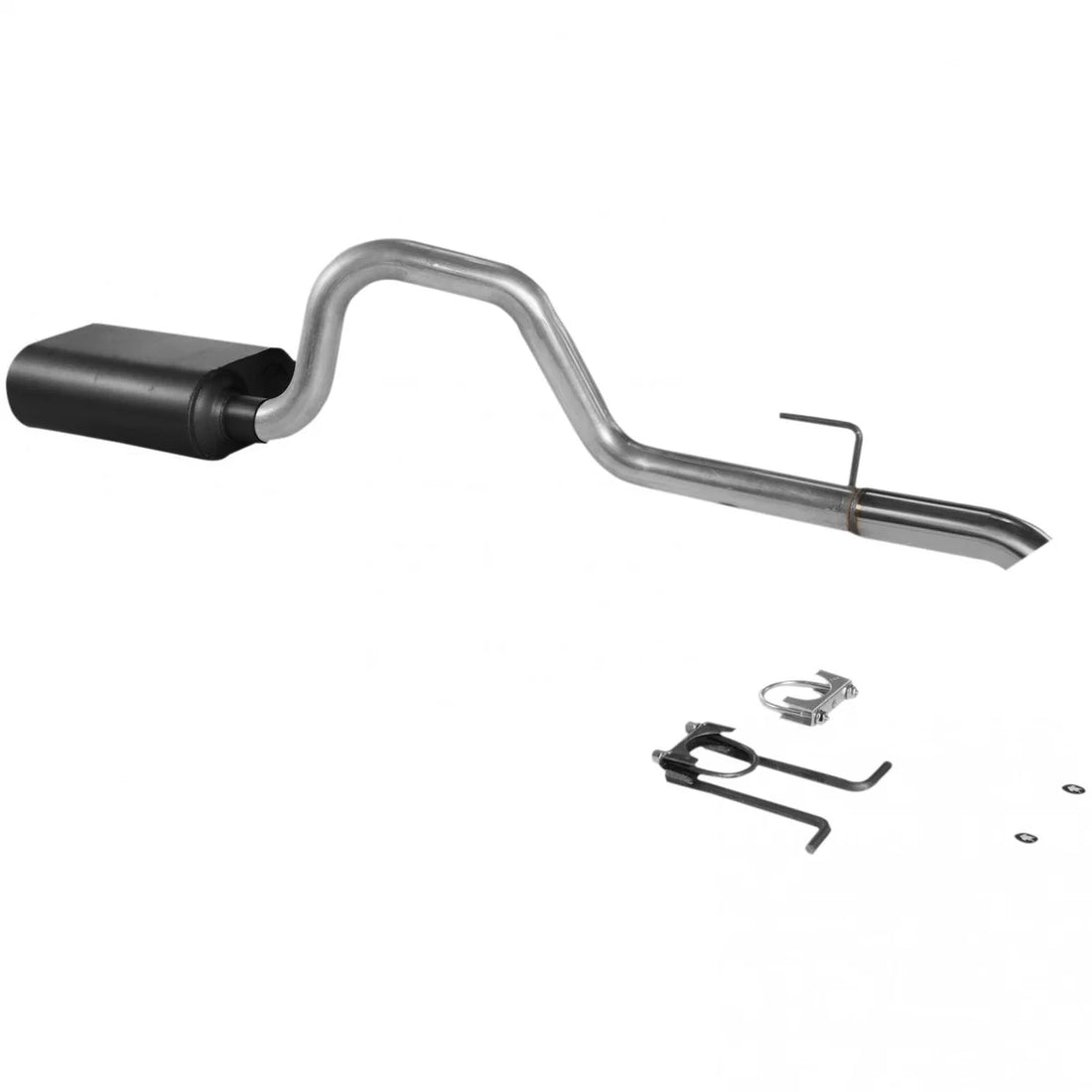 Flowmaster Force II Cat-back Exhaust System fits 1991-1995 Jeep Wrangler - Side View