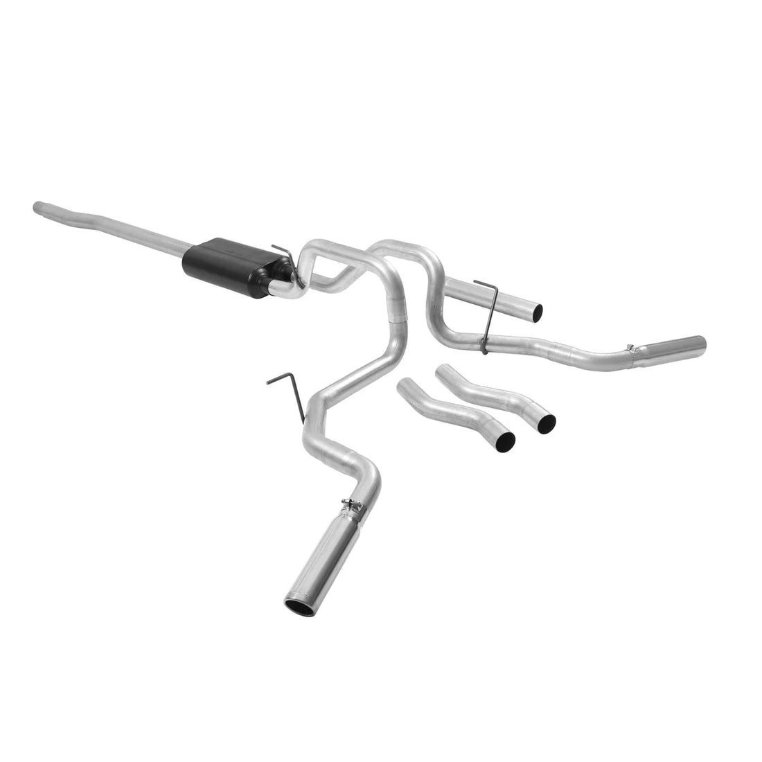 Flowmaster Force II Cat-back Exhaust System fits 2004-2008 Ford F-150 / F-150 Heritage / Lincoln Mark LT - Installation View