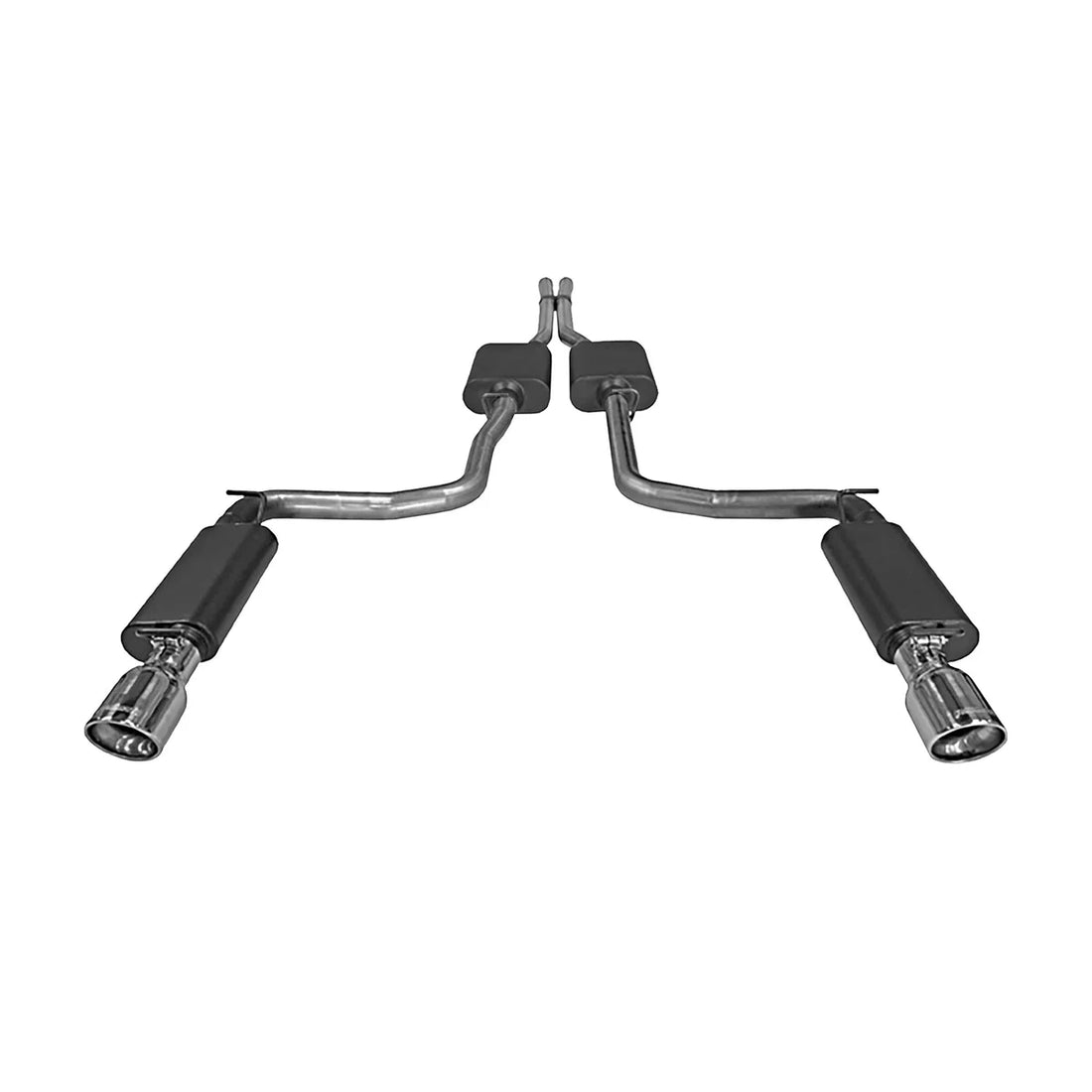Flowmaster Force II Cat-back Exhaust System fits 2005-2010 Chrysler 300 / Dodge Charger / Magnum - Side View