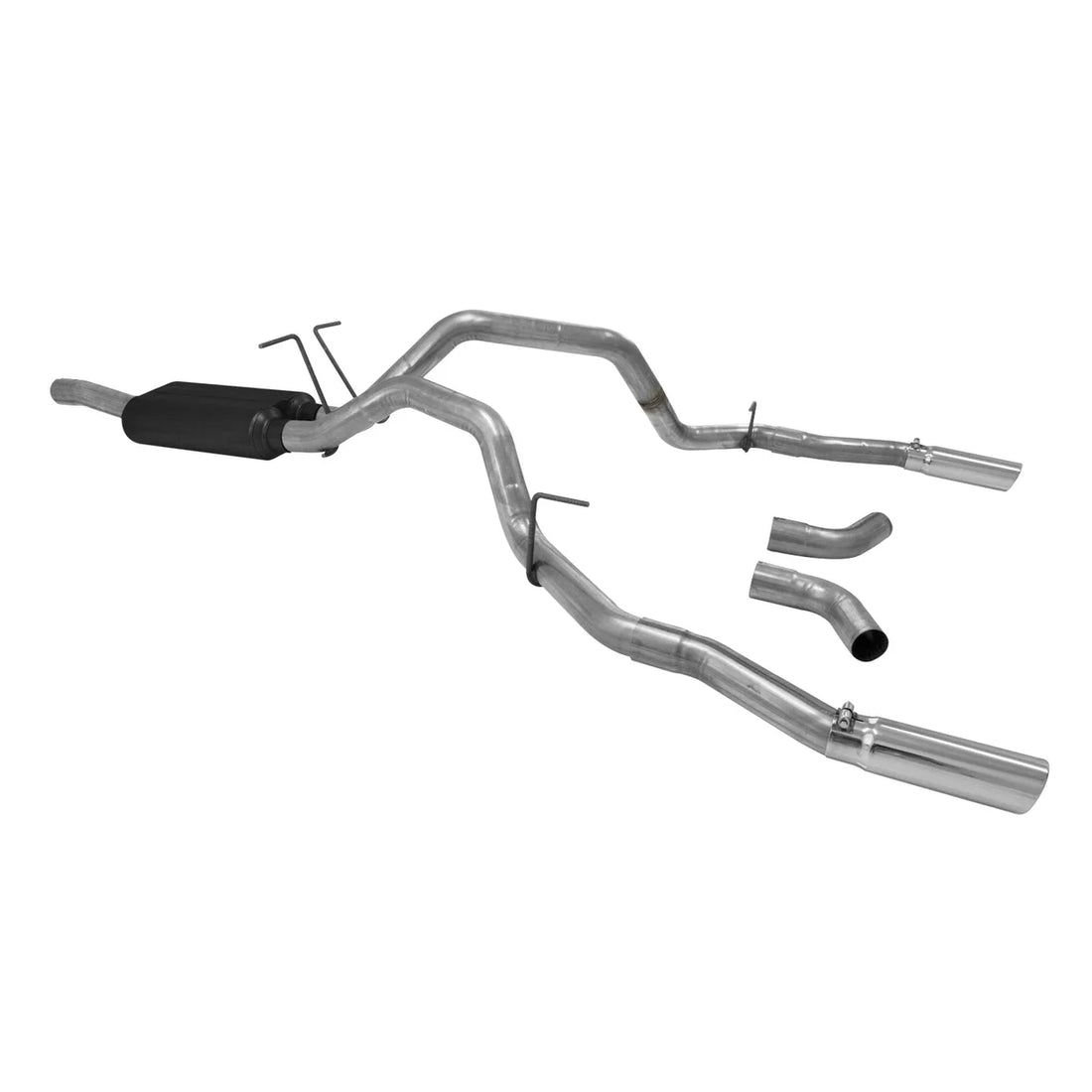 Flowmaster Force II Cat-back Exhaust System fits 2008-2013 Ford F-250 Super Duty / F-350 Super Duty - Side View