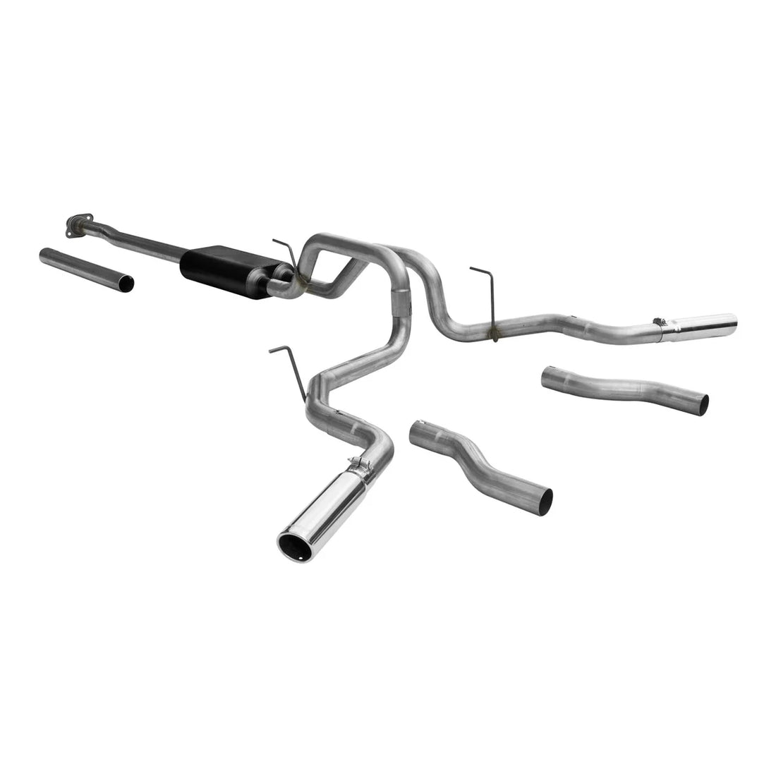 Flowmaster Force II Cat-back Exhaust System fits 2009-2014 Ford F-150 - Side View