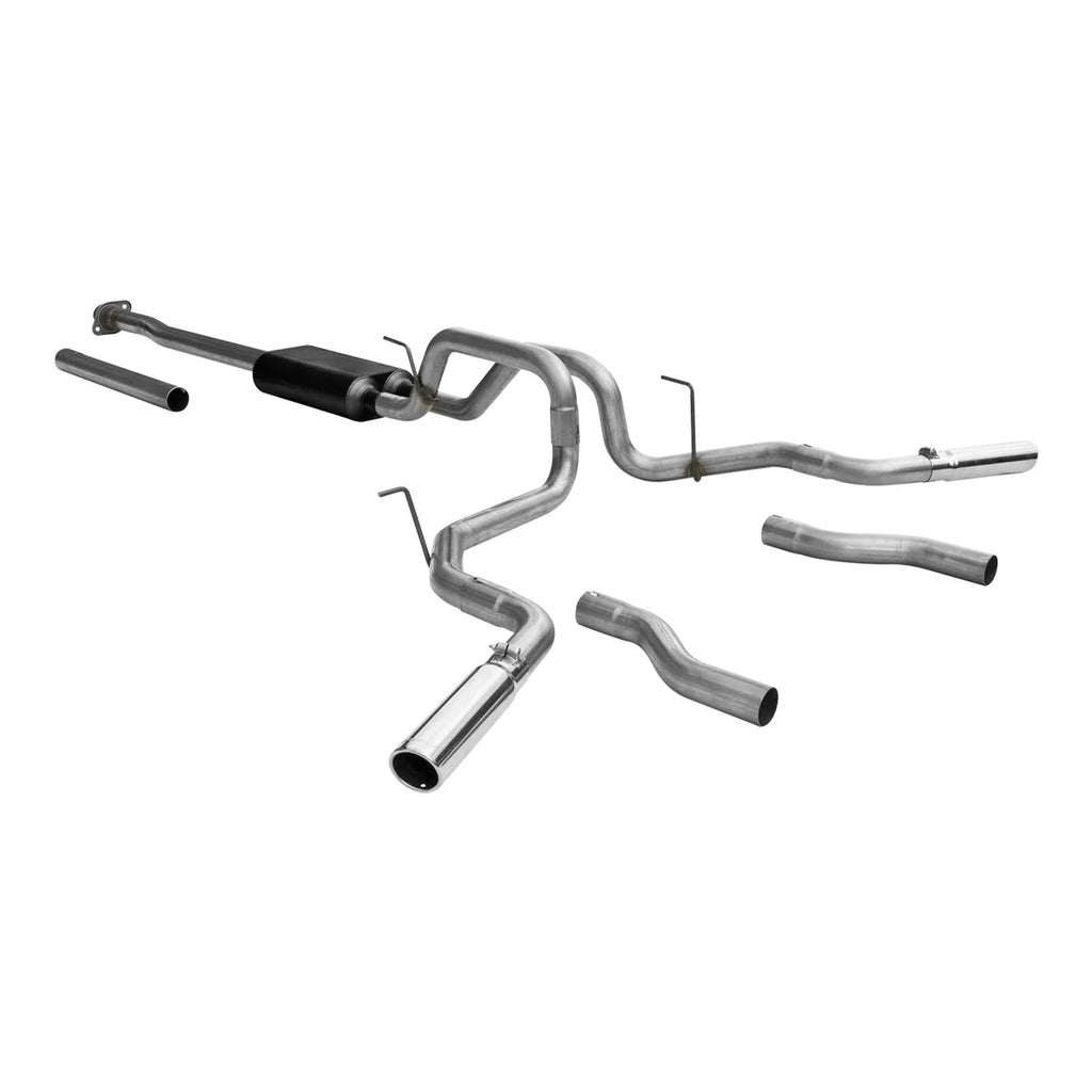 Flowmaster Force II Cat-back Exhaust System fits 2009-2014 Ford F-150 - Side View