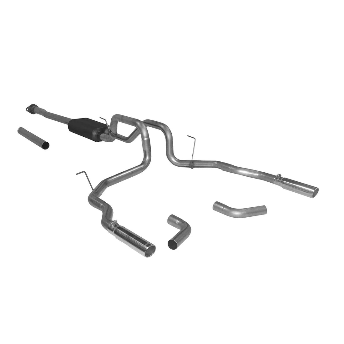Flowmaster Force II Cat-back Exhaust System fits 2011-2014 Ford F-150 - Back View