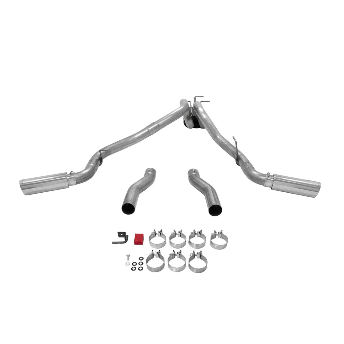 Flowmaster Force II Cat-back Exhaust System fits 2014-2016 Ford F-250 Super Duty / F-350 Super Duty - Back View