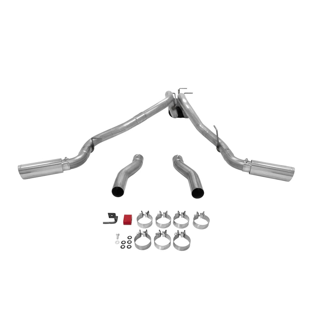 Flowmaster Force II Cat-back Exhaust System fits 2014-2016 Ford F-250 Super Duty / F-350 Super Duty - Back View