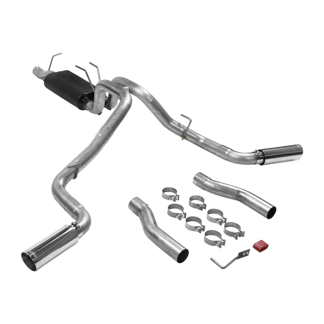 Flowmaster Force II Cat-back Exhaust System fits 2017-2026 Ford F-250 Super Duty / F-350 Super Duty - Back View