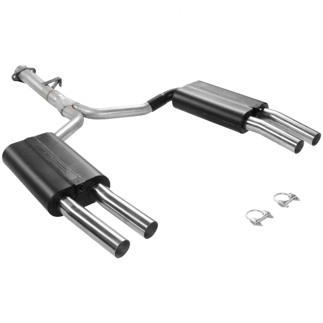Flowmaster - Mild sound fits 1986-1990 Chevrolet Corvette with 5.7L engine - Side View