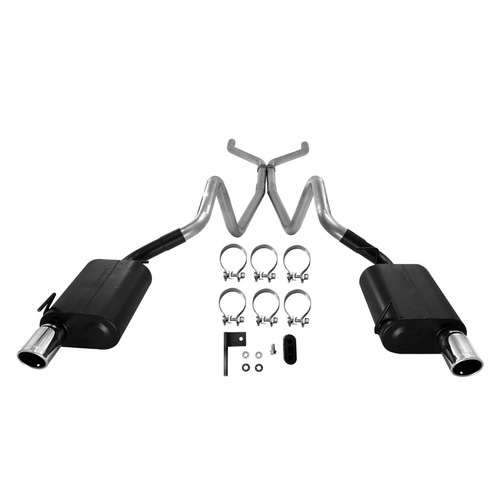 Flowmaster - Mild sound fits 2005-2009 Ford Mustang V6 - Back View