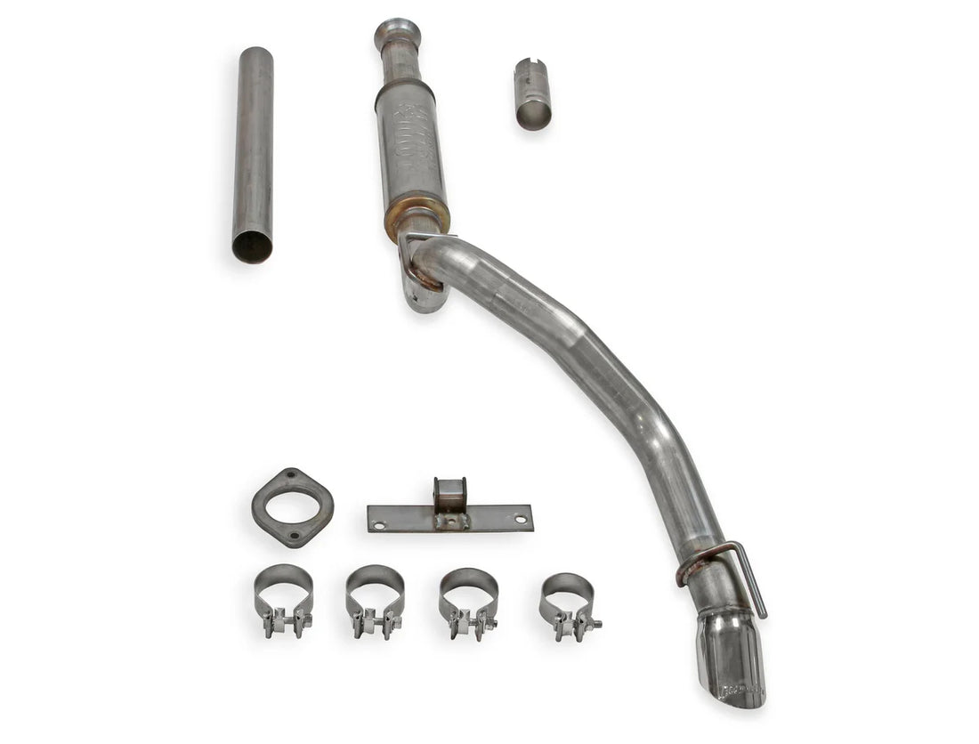 Flowmaster - Moderate sound fits 1986-2001 Jeep Cherokee XJ 2.5L / 4.0L engine 2WD / 4WD - Side View