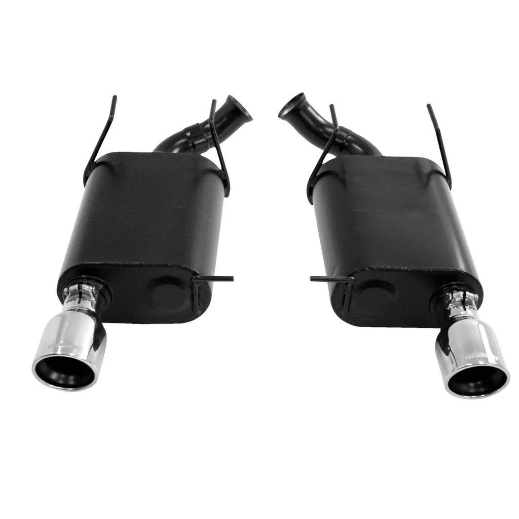 Flowmaster - Moderate sound fits 2011-2014 Ford Mustang 3.7L engine. - Side View