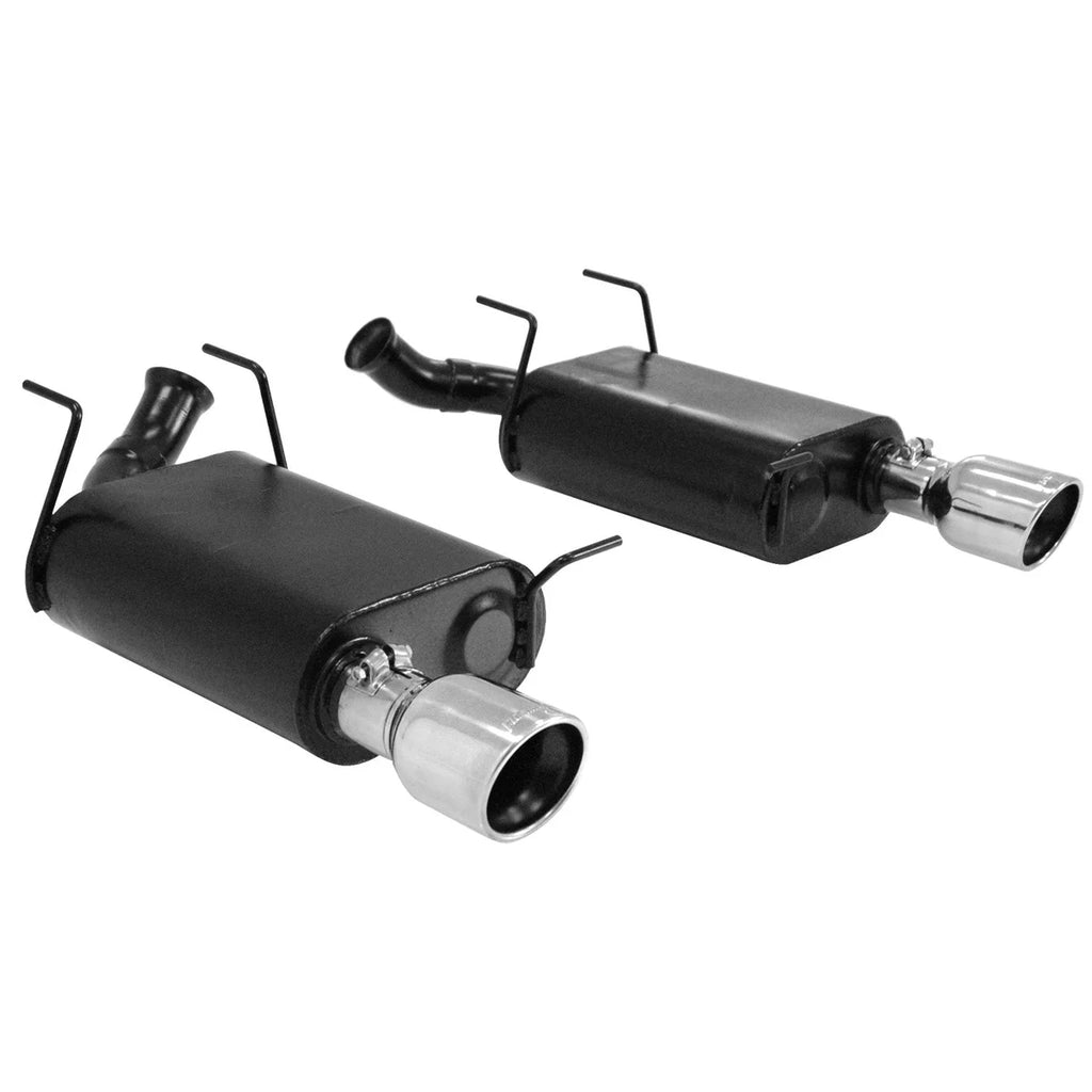 Flowmaster - Moderate sound fits 2011-2014 Ford Mustang 3.7L engine. - Back View