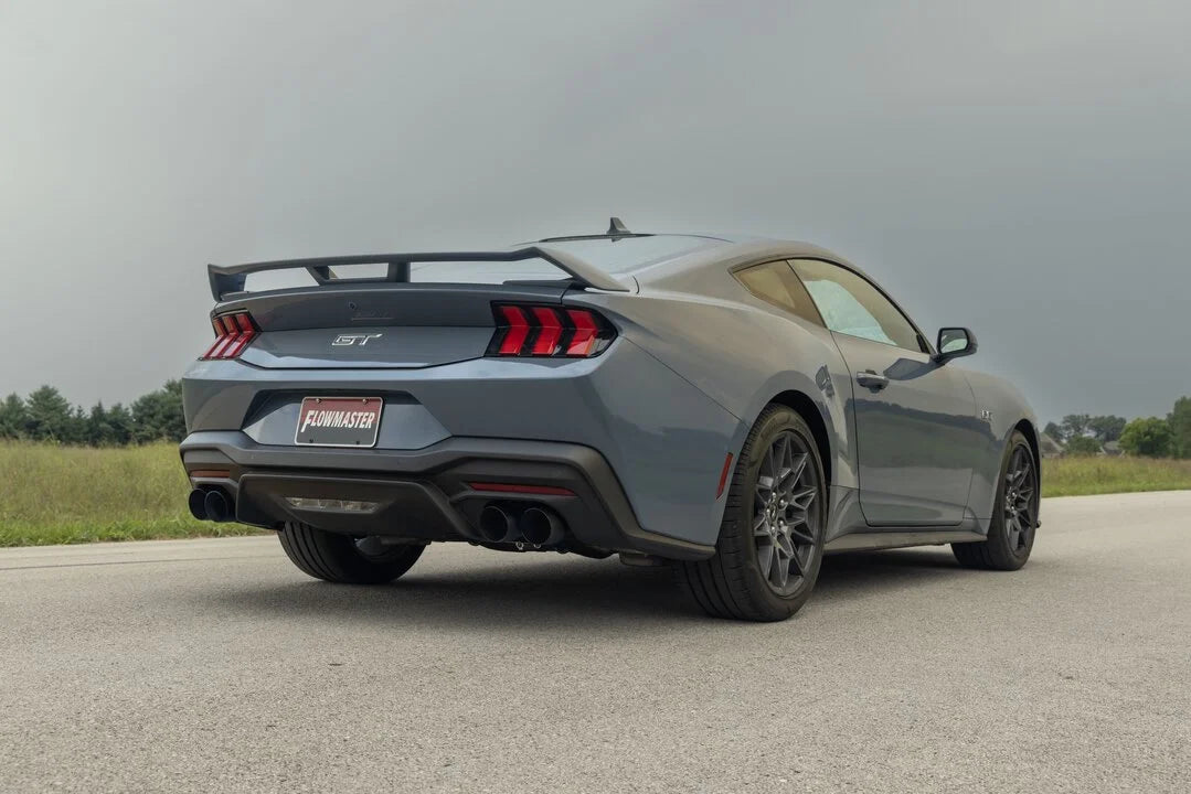 Flowmaster Outlaw Axle-Back Exhaust System fits 2024-2026 Ford Mustang Dark Horse - Back View