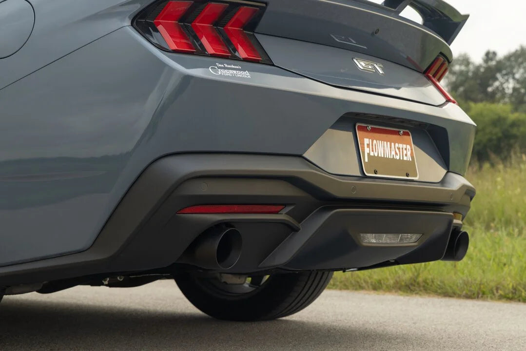 Flowmaster Outlaw Axle-Back Exhaust System fits 2024-2026 Ford Mustang Dark Horse - Side View