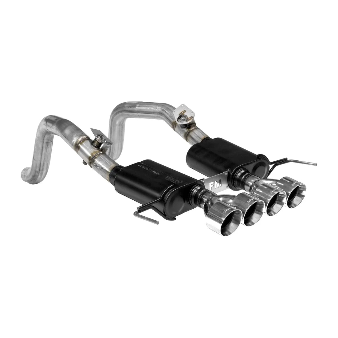 Flowmaster Outlaw Axle-back Exhaust System fits 2014-2019 Chevrolet Corvette - Side View