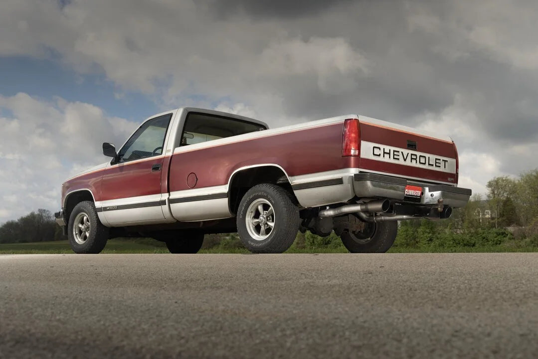 Flowmaster Outlaw Cat-back Exhaust System fits 1988-1993 Chevrolet C1500 / K1500 / GMC C1500 / K1500 - Side View