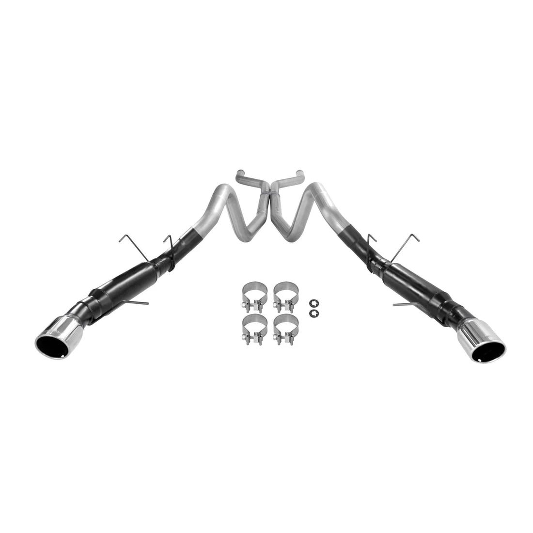 Flowmaster Outlaw Cat-back Exhaust System fits 2011-2012 Ford Mustang GT - Back View