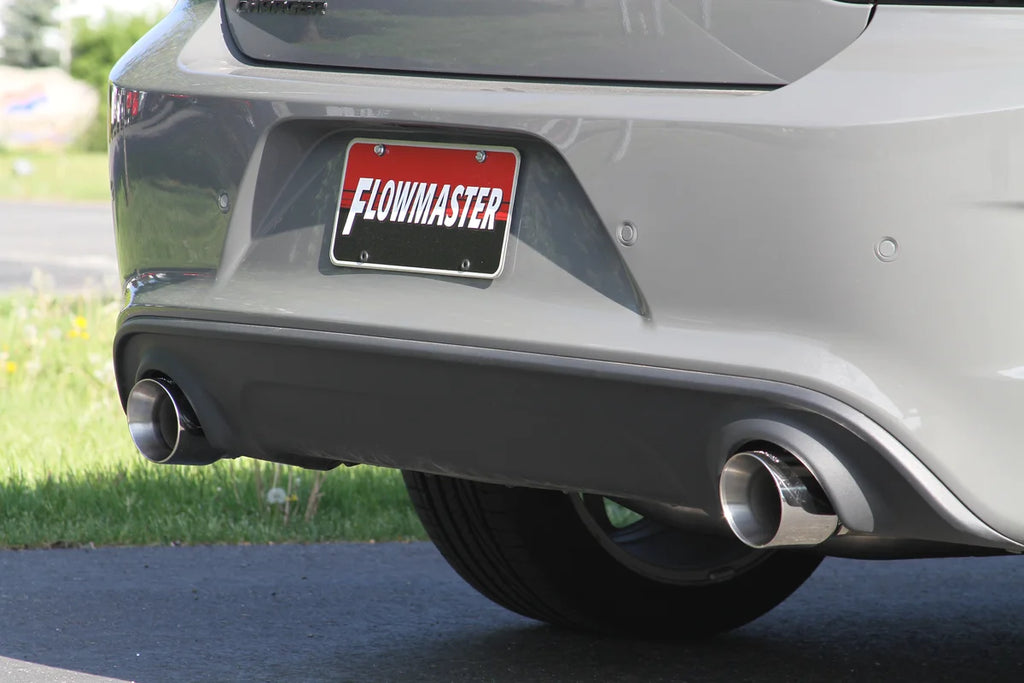 Flowmaster Outlaw Cat-back Exhaust System fits 2017-2023 Dodge Charger - Side View