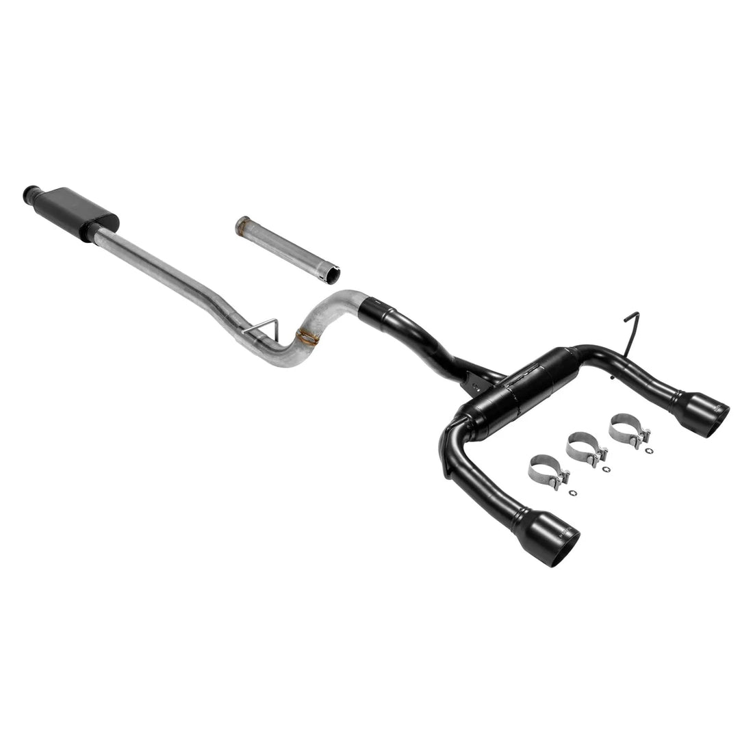 Flowmaster Outlaw Cat-back Exhaust System fits 2018-2026 Jeep Wrangler - Back View