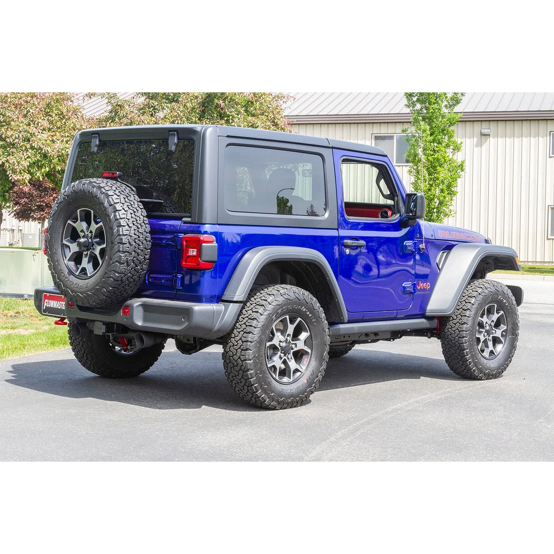 Flowmaster Outlaw Cat-back Exhaust System fits 2018-2026 Jeep Wrangler - Installation View