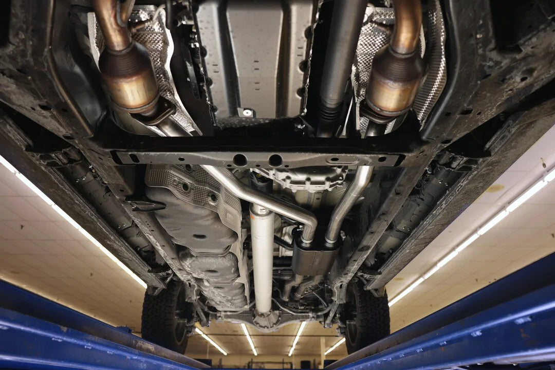 Flowmaster Outlaw Cat-back Exhaust System fits 2022-2025 Toyota Tundra - Side View
