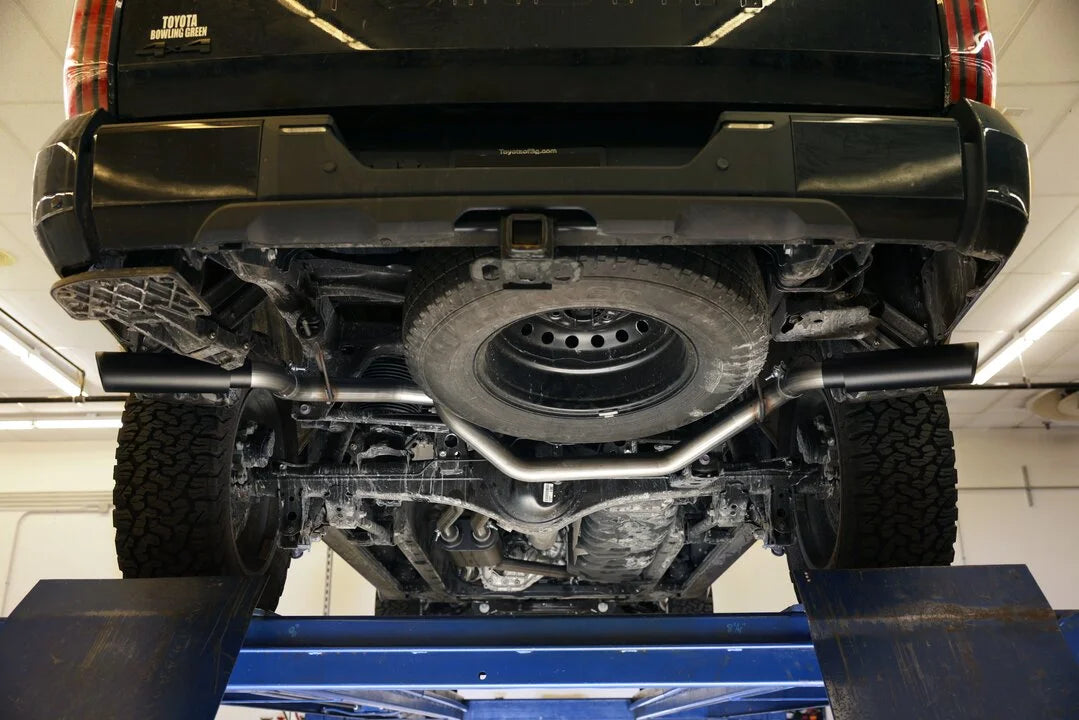 Flowmaster Outlaw Cat-back Exhaust System fits 2022-2025 Toyota Tundra - Back View