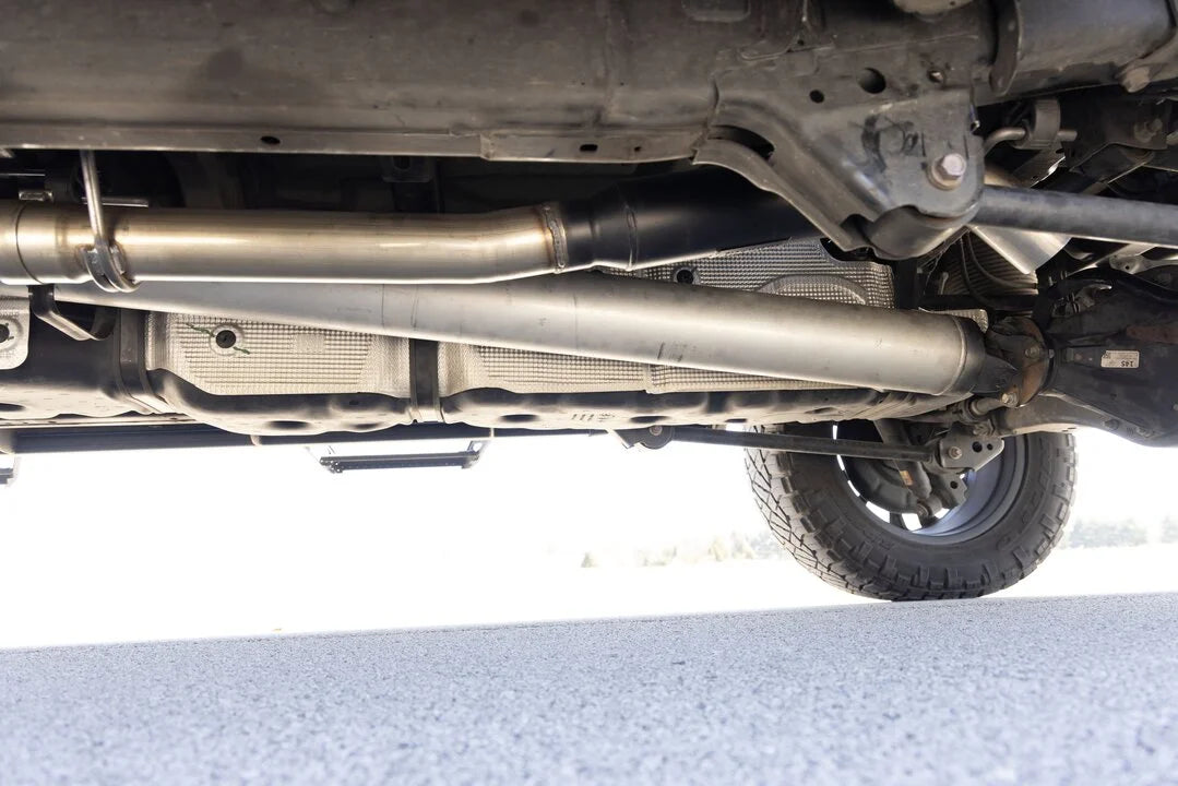 Flowmaster Outlaw Extreme Cat-Back Exhaust System fits 2022-2025 Toyota Tundra - Back View