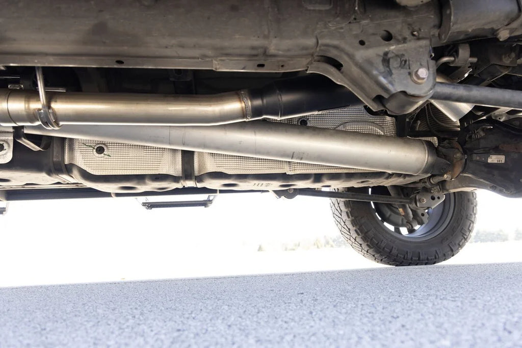 Flowmaster Outlaw Extreme Cat-Back Exhaust System fits 2022-2025 Toyota Tundra - Back View