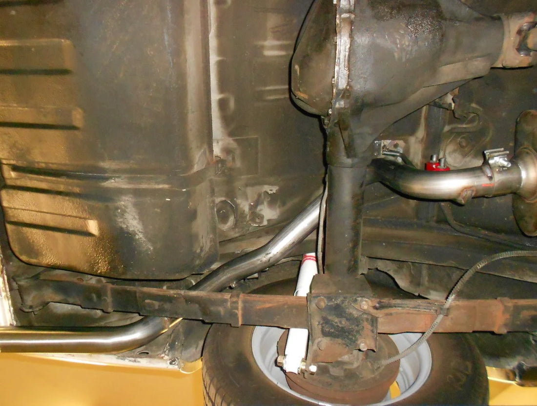Flowmaster Pre-bent Tailpipes fits 1967-1981 Chevrolet Camaro / Chevy II / Nova / Pontiac Firebird - Side View