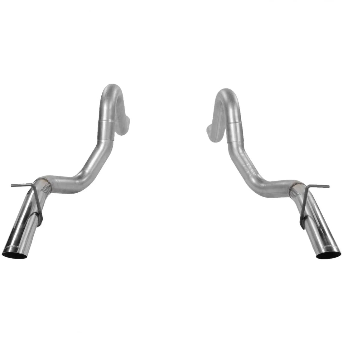 Flowmaster Pre-bent Tailpipes fits 1986-1993 Ford Mustang - Side View