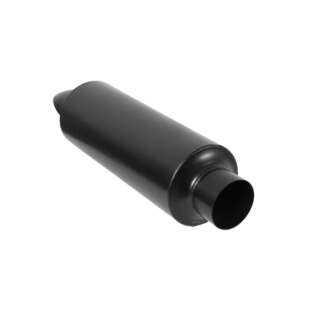 Flowmaster Pro Series Muffler - 3.50 Center In / 3.50 Center Turn Down Out -Moderate Sound - Back View
