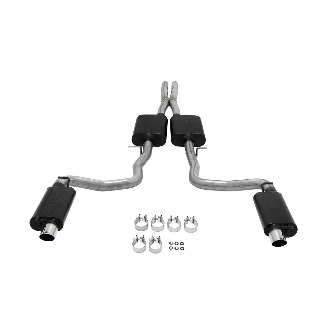 Flowmaster SXT - Aggressive to moderate sound fits 2015-2023 Dodge Challenger 3.6L - Back View