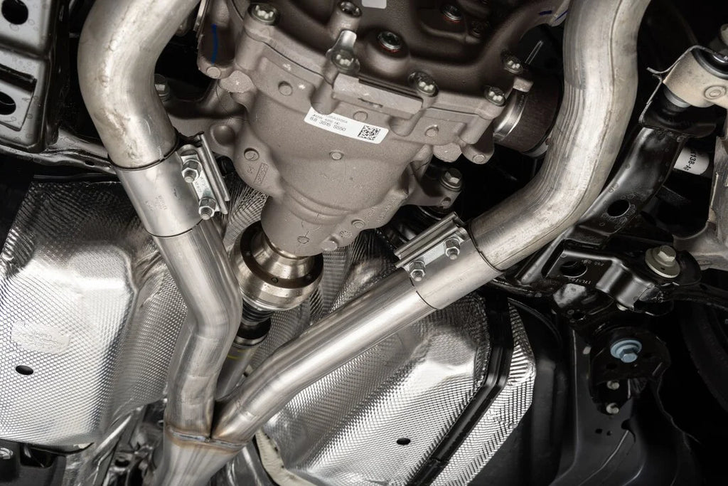 Flowmaster Scavenger Y-Pipe Kit fits 2024-2026 Ford Mustang EcoBoost - Side View