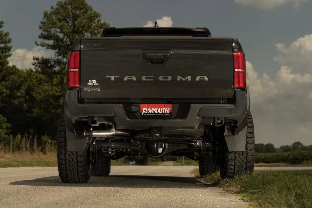 Flowmaster Signature Series Cat-back Exhaust System fits 2024 Toyota Tacoma HEV / 2025 Toyota Tacoma Limited - Side View