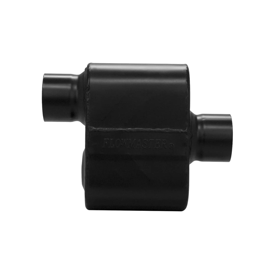 Flowmaster Super 10 Series Chambered Muffler fits 1962-1970 Plymouth Belvedere / Belvedere II - Side View
