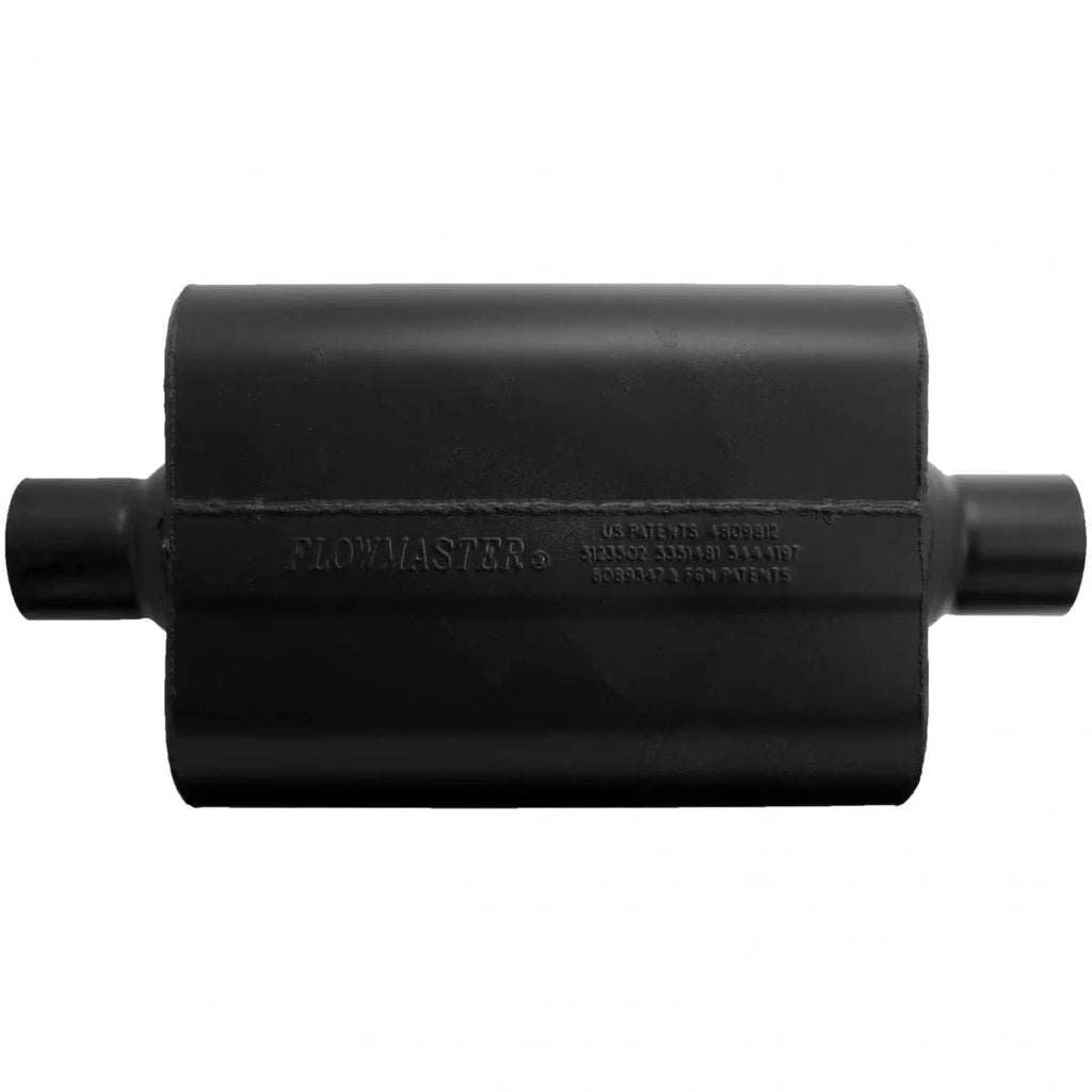Flowmaster Super 44 - 2.50 Center In / 2.50 Center Out - Aggressive Sound - Side View