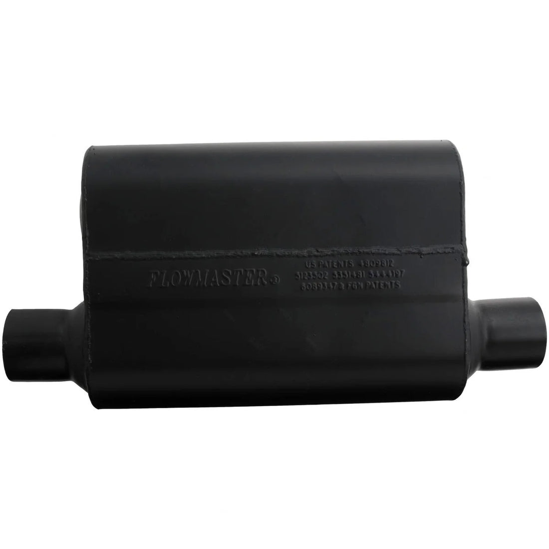 Flowmaster Super 44 - 2.50 Offset In / 2.50 Same Side Out - Aggressive Sound - Side View