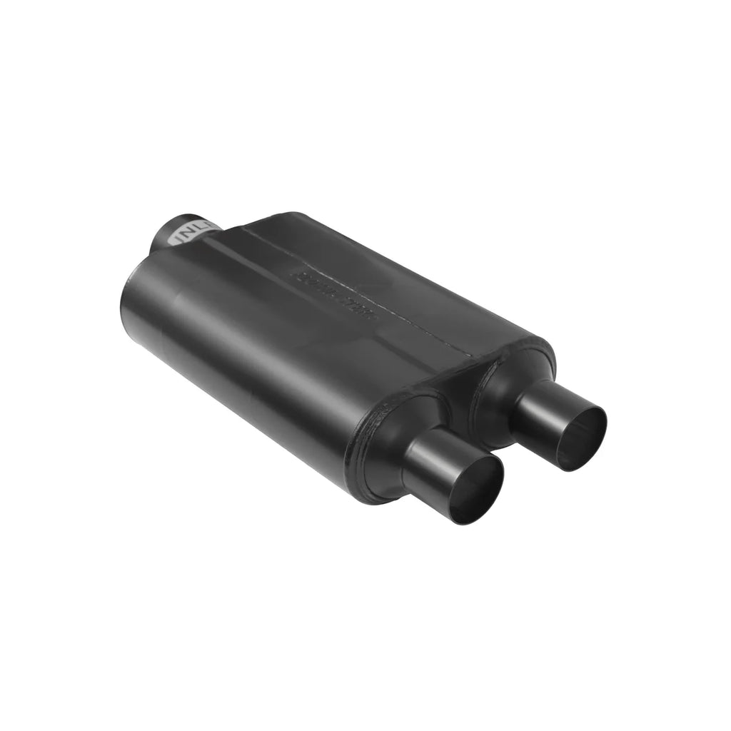 Flowmaster Super 44 - 3.00 Center In / 2.25 Dual Out - Aggressive Sound - Back View