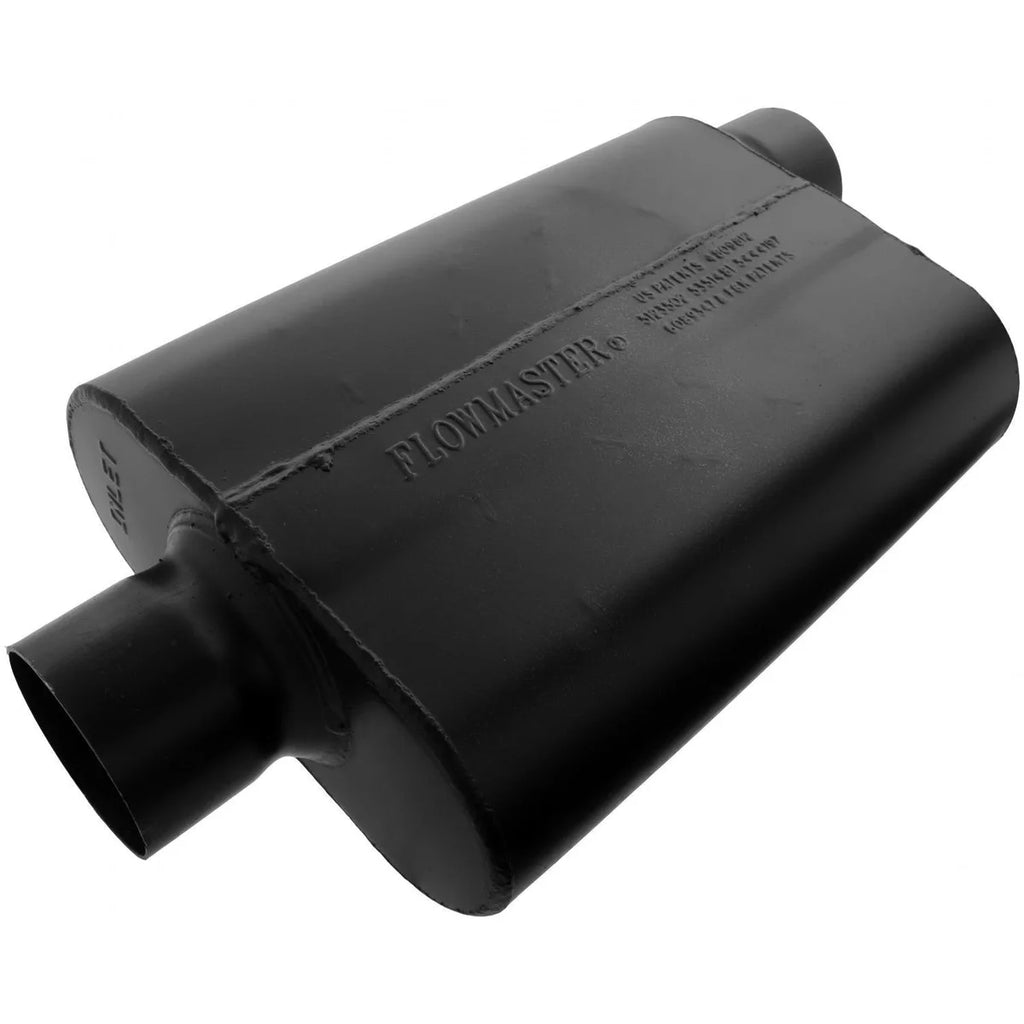Flowmaster Super 44 - 3.00 Center In / 3.00 Offset Out - Aggressive Sound - Side View