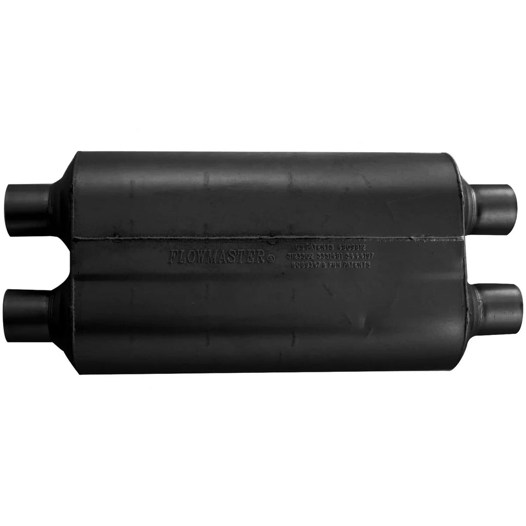 Flowmaster Super 50 - 2.25 Dual In / 2.25 Dual Out - Mild Sound - Side View