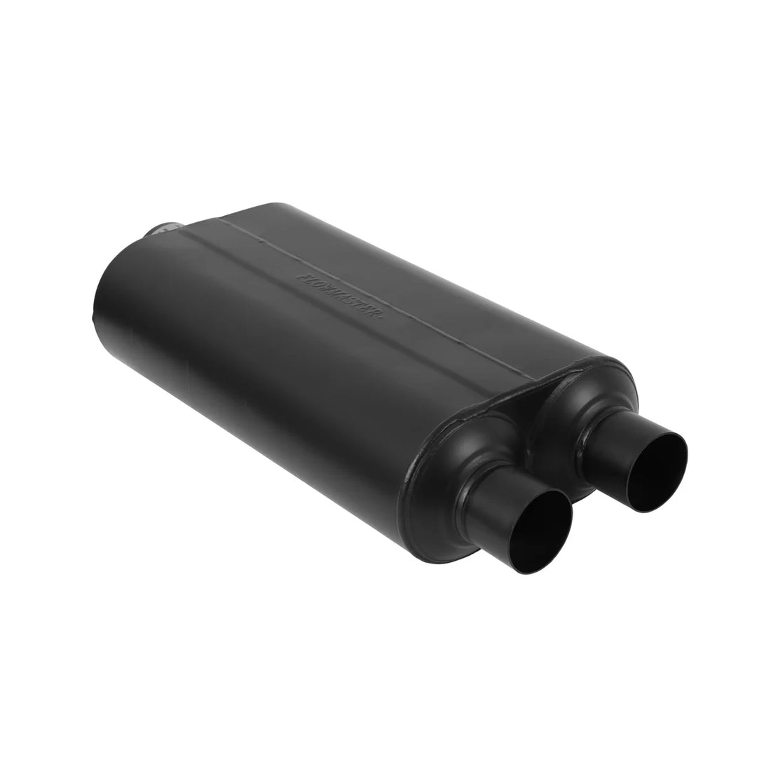 Flowmaster Super 50 Stainless Steel - 3.00 Center In / 2.50 Dual Out - Mild Sound - Back View