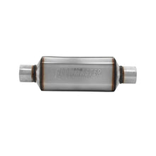 Load image into Gallery viewer, Flowmaster Super HP-2 Muffler 304SS - 2.50 Center In. 2.50 Center Out - Aggressive Sound - Side View