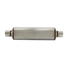 Load image into Gallery viewer, Flowmaster Super HP-2 Muffler 304SS - 2.50 Center In./2.50 Center Out - Moderate Sound - Side View