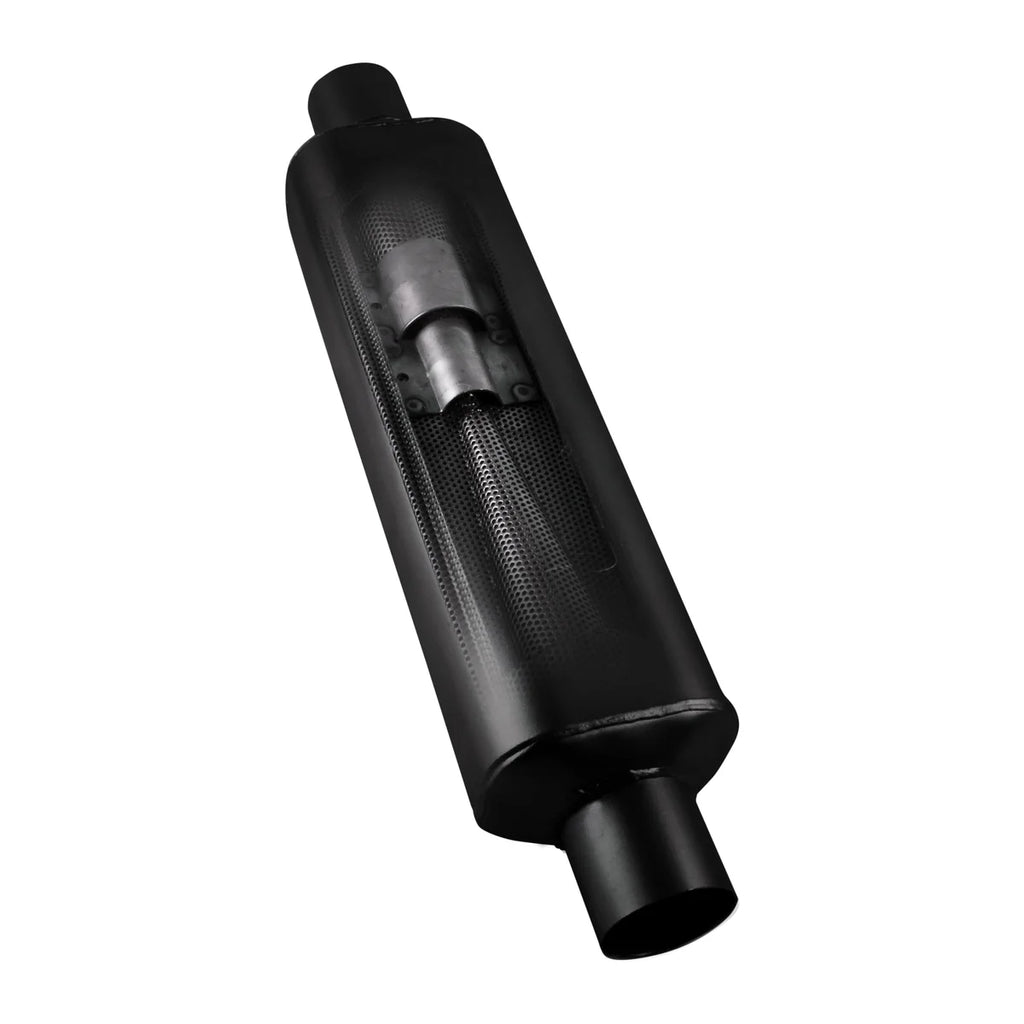 Flowmaster Super HP-2 Muffler 304SS - 2.50 Center In./2.50 Center Out - Moderate Sound - Detail View