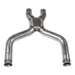 Load image into Gallery viewer, Flowmaster X-Pipe 3.0 in. stainless steel tubing. fits 2011-2014 Ford Mustang GT - Side View