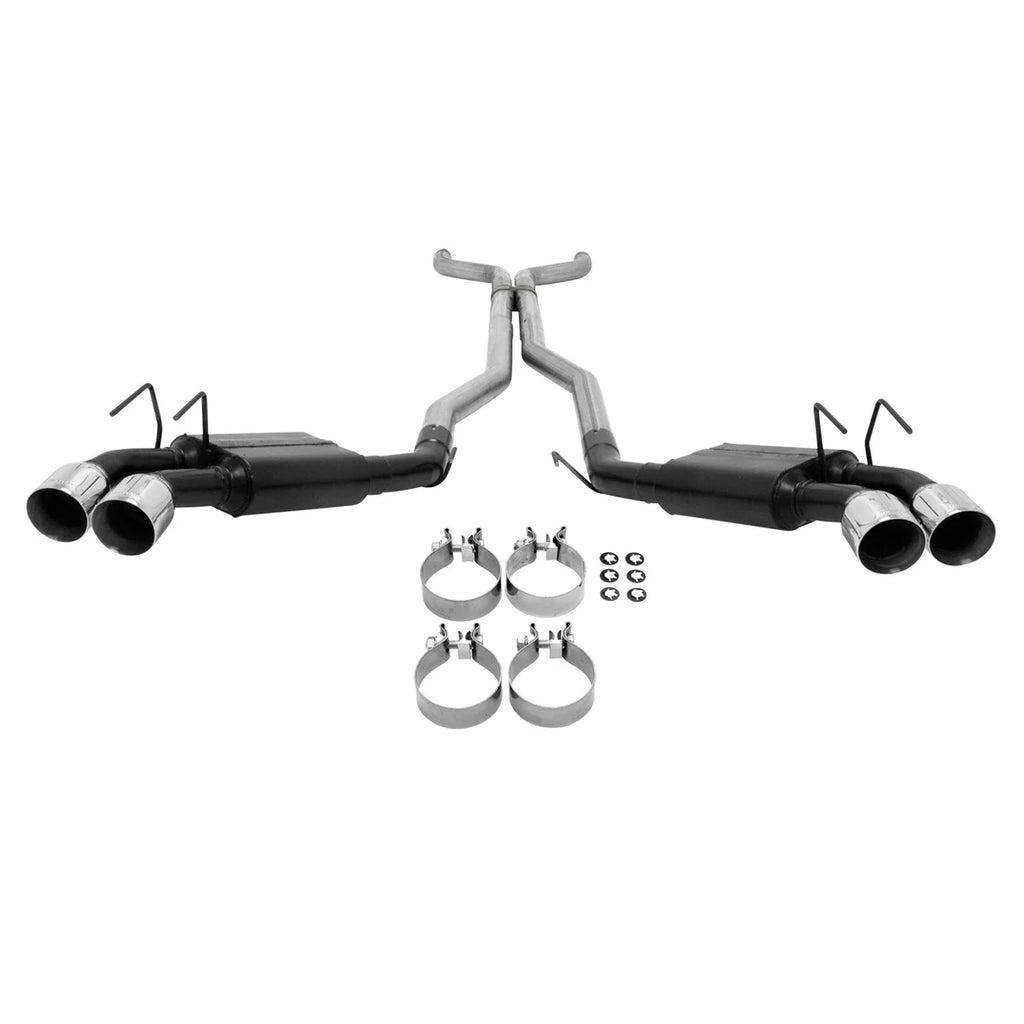 Flowmaster fits 2013-2015 Chevrolet Camaro SS 6.2L engine / ZL1 6.2L engine - Back View