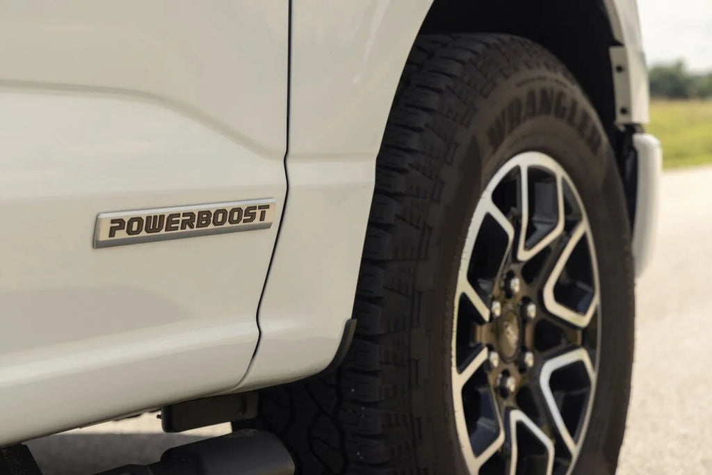 Flowmaster fits 2021-2025 Ford F-150 3.5-liter PowerBoost Hybrid engine - Back View