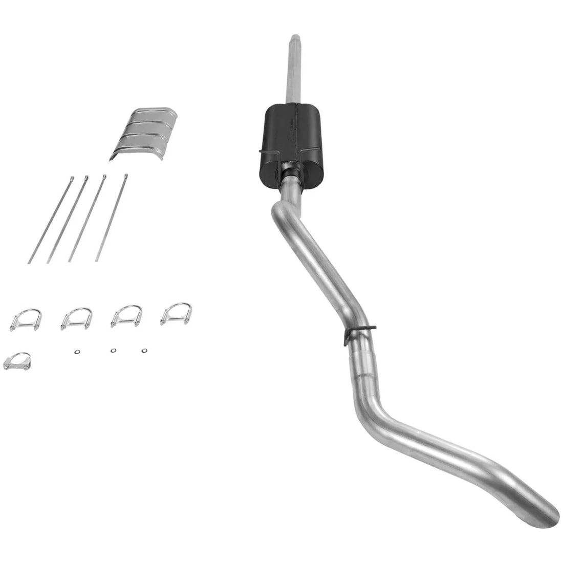 Flowmaster truck - Mild sound fits 1987-1996 Ford F-150 4.9L / 5.0L / 5.8L - Back View