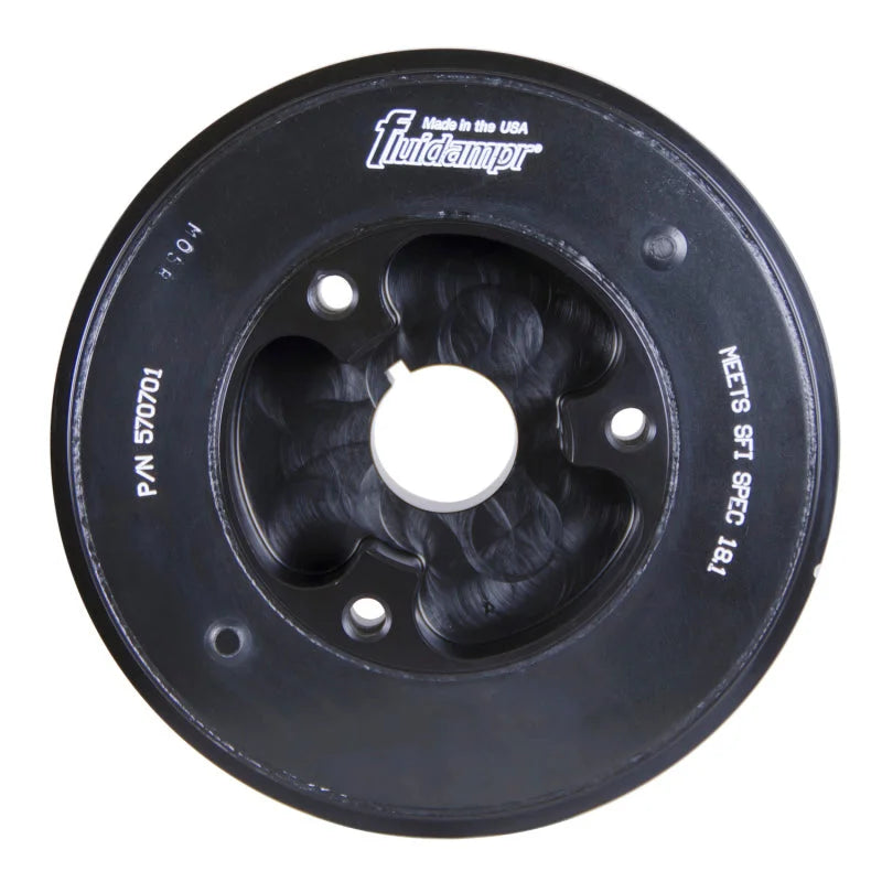 Fluidampr 08-15 Mitsubishi Evo X Steel Internally Balanced Damper - Side View