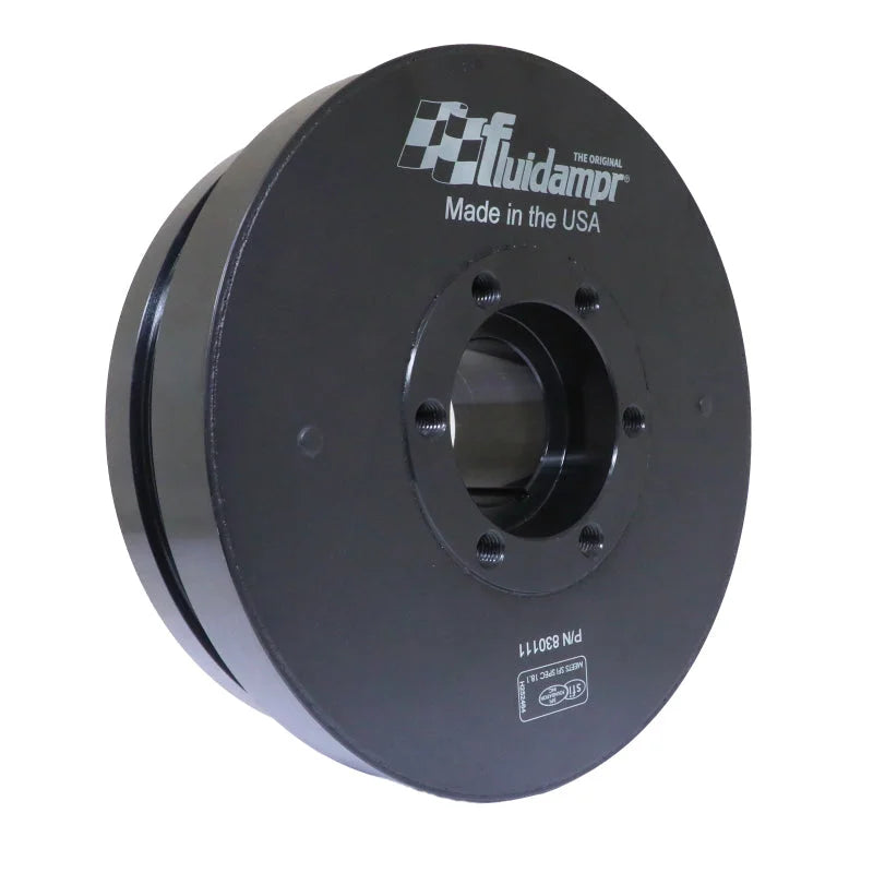 Fluidampr 6.6L GM Duramax 2006-2008 Steel Externally Balanced Damper - Side View